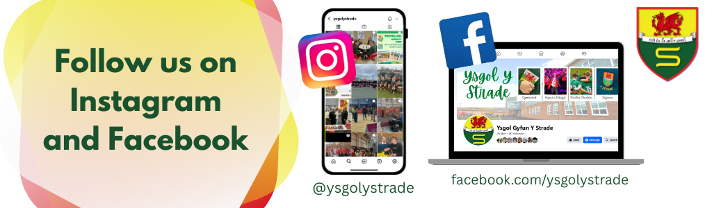 Dilynwch ni ar Facebook ac Instagram (2)